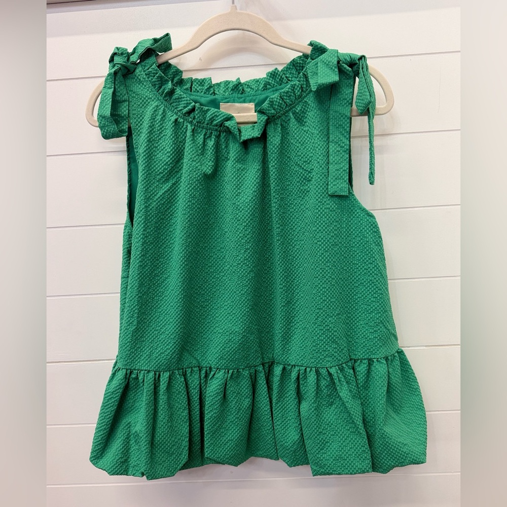 Umgee Ruffle Tie-Shoulder Top